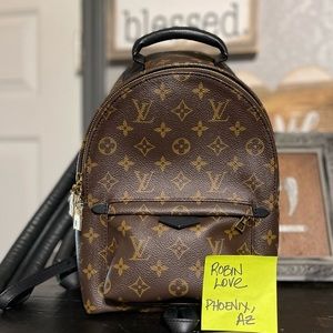 SOLD on cross posting - Louis Vuitton like new Palm Springs PM backpack